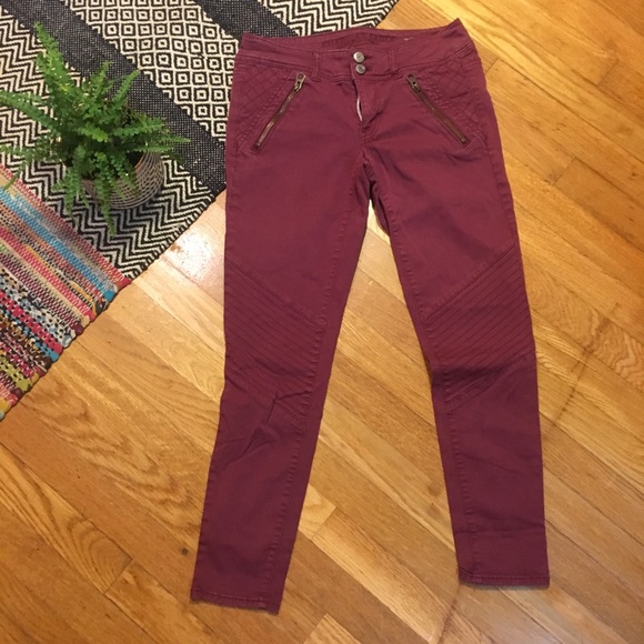 american eagle burgundy pants